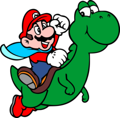 Mario P2 8 Silhouette Cutting Svg Files, Free Vectors File